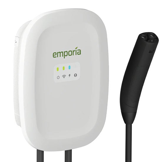 Emporia Classic Level 2 EV Charger - Plug In - White